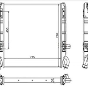 1100630 RADIADOR SCANIA TRANSMISION MANUAL 3 SERIES 93,113,143 DC13/DSC13 G 81,82 DS8